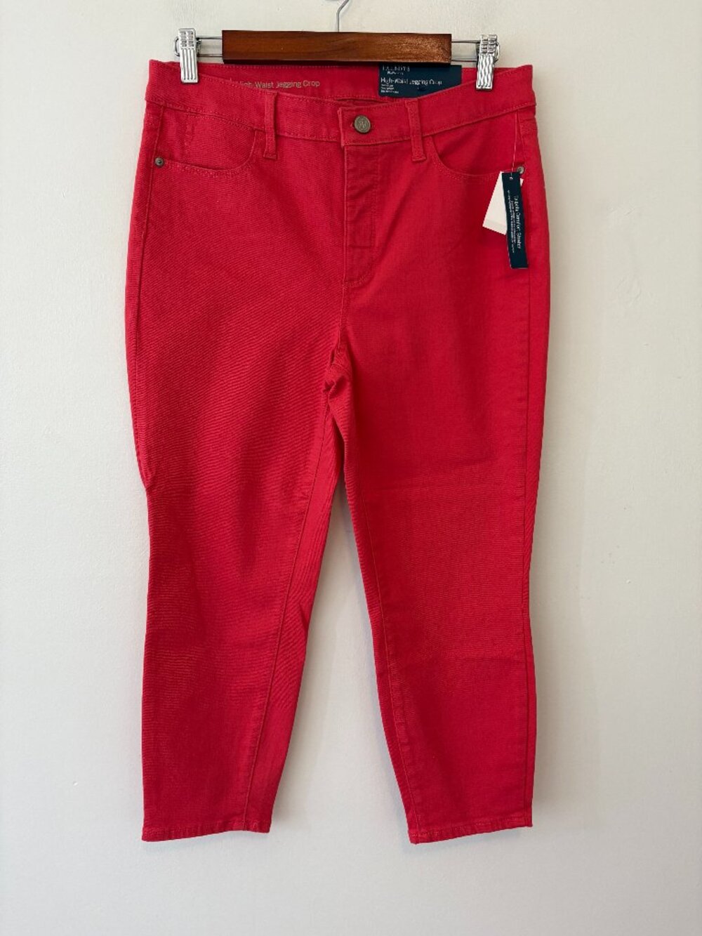 Talbots High Waist Jegging Crop Womens 8P Petite Pink
